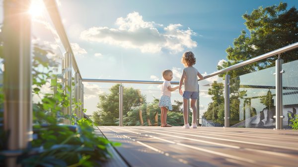 Rambarde terrasse: sécuriser l'espace pour enfants